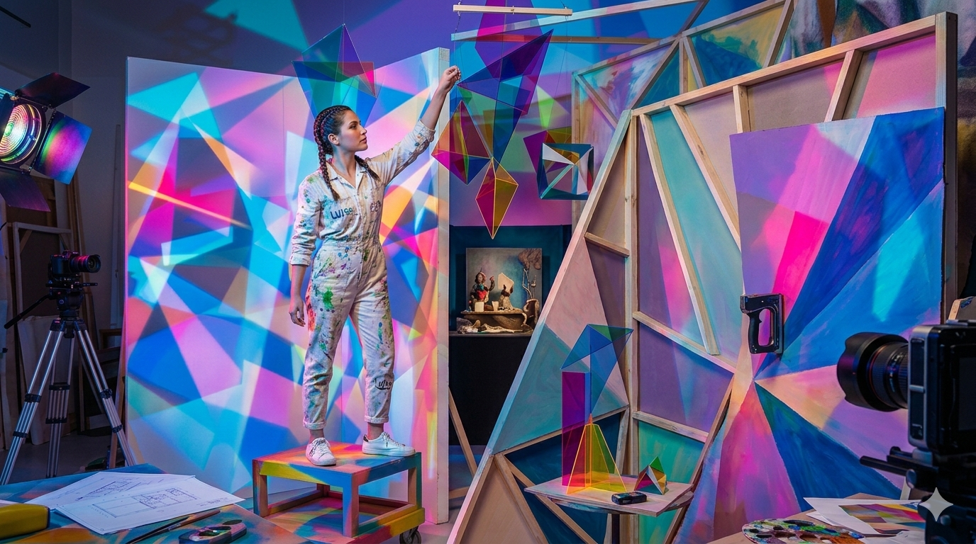 Alistamiento de escenarios para fotografía 2026-1 grupo Gabriela Mistral